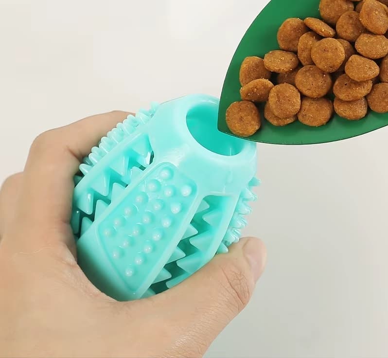 Duże zabawki piłki dla psa z przyssawką i linami – interaktywna zabawka z dzwiękiem do żucia, powolnego karmienia, czyszczenia zębów.